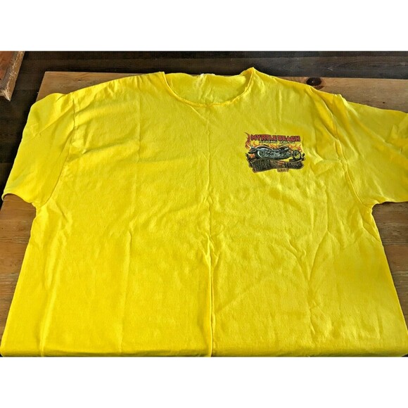 Myrtle Beach Spring Rally T-Shirt Motorcycle 2007 High On The Hawg Biker Harley - Picture 6 of 12